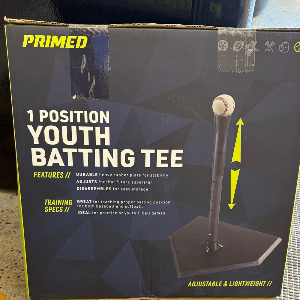 New Primed Youth batting tee